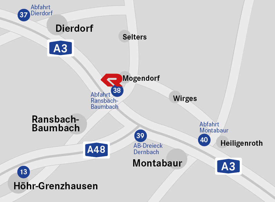 Map for the location Mogendorf